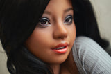 152cm/5ft C-Cup Ebony ROS Hybird Sex Doll with Silicone Head Dora #M36