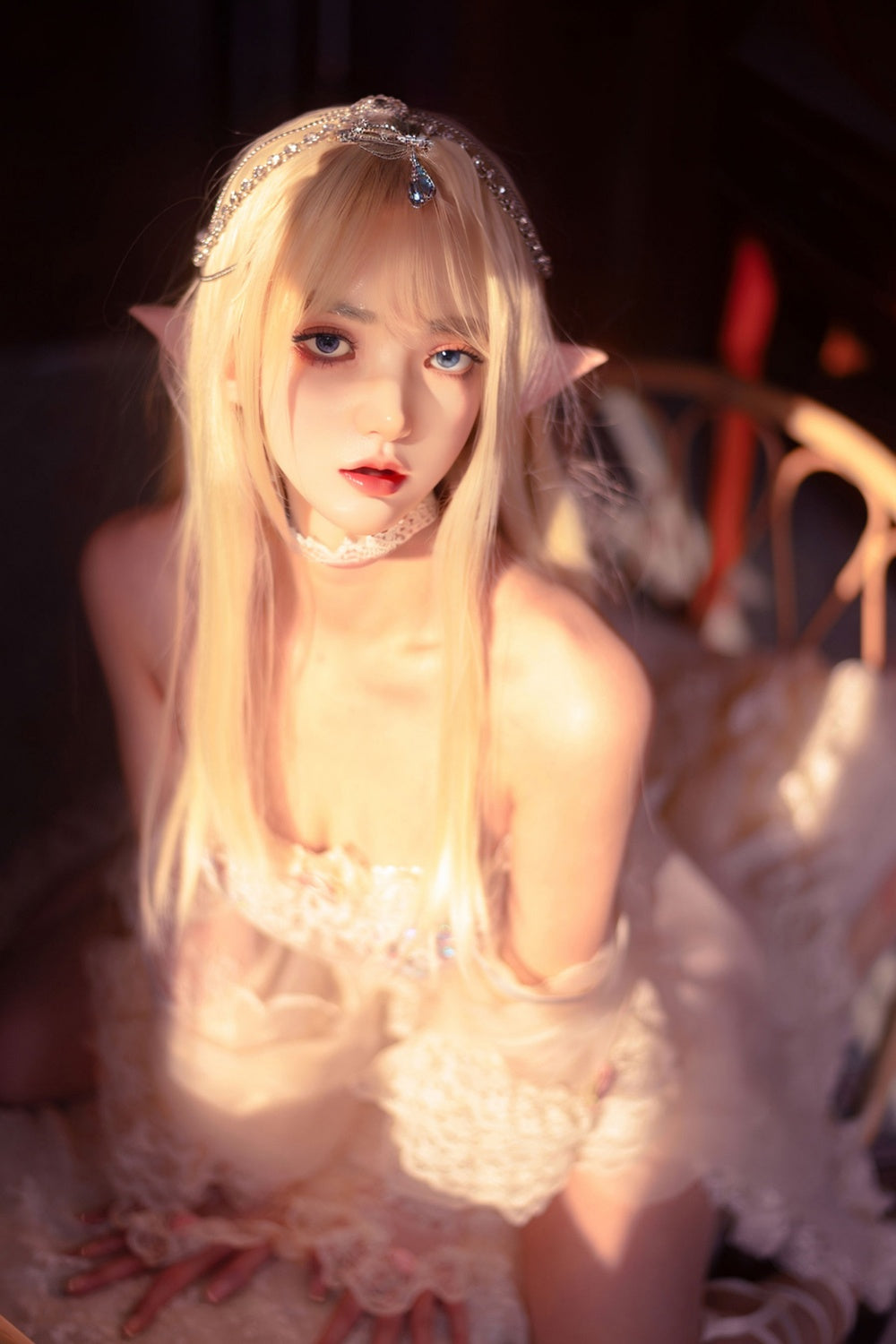 [US In-Stock] 150cm/4ft11 ROS Elf Full Silicone Sex Doll Yvette #M8