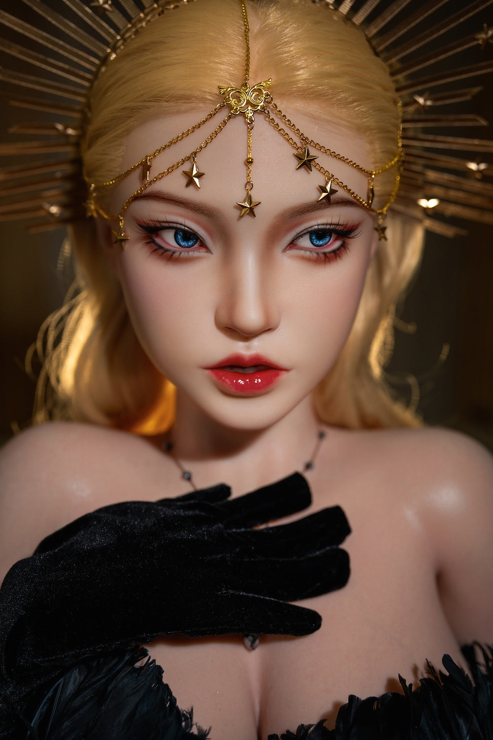 164cm/5ft5 Realistic Blonde Queen Full Silicone Sex Doll Sienna #M29