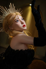 164cm/5ft5 Realistic Blonde Queen Full Silicone Sex Doll Sienna #M29