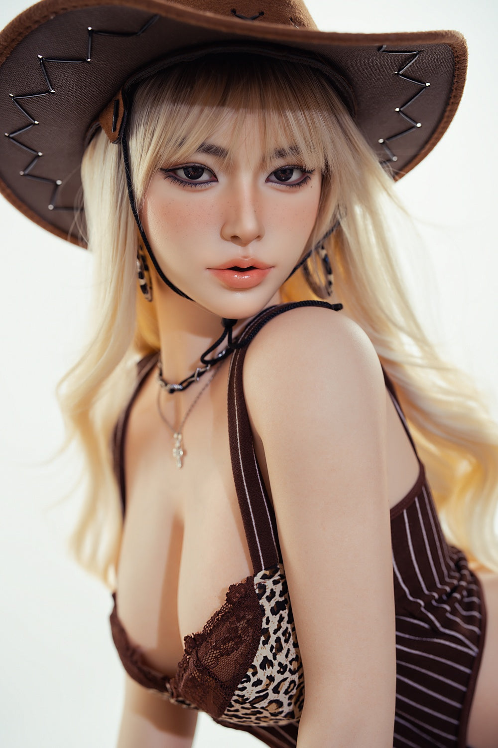 164cm/5ft5 Korean Movable Jaw ROS Full Silicone Sex Doll Valentina #M23