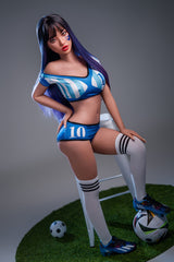 152cm/5ft C-Cup Movable Jaw ROS Hybird Sex Doll with Silicone Head Greta #M29