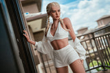 160cm/5ft3 A-Cup Athletic Hybrid Sex Doll with ROS Silicone Head Max #M19