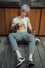 162cm/5ft4 Realistic Full Silicone Male Sex Doll with Automatic Penis Insertion Kevin #L2