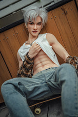 162cm/5ft4 Realistic Full Silicone Male Sex Doll with Automatic Penis Insertion Kevin #L2