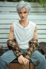 162cm/5ft4 Realistic Full Silicone Male Sex Doll with Automatic Penis Insertion Kevin #L2
