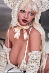 152cm/5ft H-Cup Movable Jaw ROS Hybird Sex Doll with Silicone Head Aria #M2
