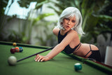 164cm/5ft5 Movable Jaw Hybrid Sex Doll with ROS Silicone Head Tempest #M13