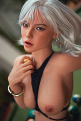 164cm/5ft5 Movable Jaw Hybrid Sex Doll with ROS Silicone Head Tempest #M13