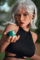 164cm/5ft5 Movable Jaw Hybrid Sex Doll with ROS Silicone Head Tempest #M13