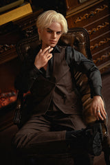 168cm/5ft6 Realistic Full Silicone Male Sex Doll with Automatic Penis Insertion Justin #L2