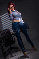 169cm/5ft7 European Hybrid Sex Doll with Silicone Head Rakel #251