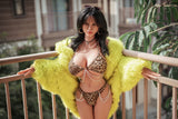 158cm/5ft2 Big Breast Hybrid Sex Doll with ROS Silicone Head Kate #M34