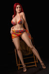 169cm/5ft7 D-Cup Redhead Hybrid Sex Doll wih Silicone Head Victoria #S3