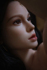 164cm/5ft5 European Movable Jaw ROS Full Silicone Sex Doll Amber #M28