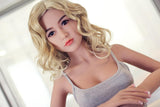 140cm/4ft7 A-Cup Blonde Small Breast TPE Sex Doll Viola #4
