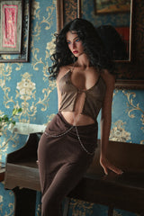 173cm/5ft8 Latina Slim Movable Jaw Full Silicone Sex Doll Calliope #M12