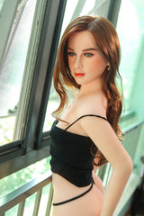 159cm/5ft3 A-Cup Realistic Hybrid Sex Doll with Silicone Head Gloria #39