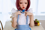150cm/4ft11 A-Cup European Flat Chest Silicone Sex Doll Emily #291