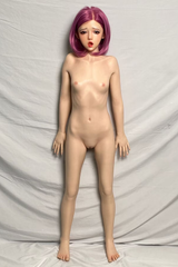 150cm/4ft11 A-Cup European Flat Chest Silicone Sex Doll Emily #291