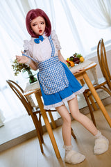 150cm/4ft11 A-Cup European Flat Chest Silicone Sex Doll Emily #291