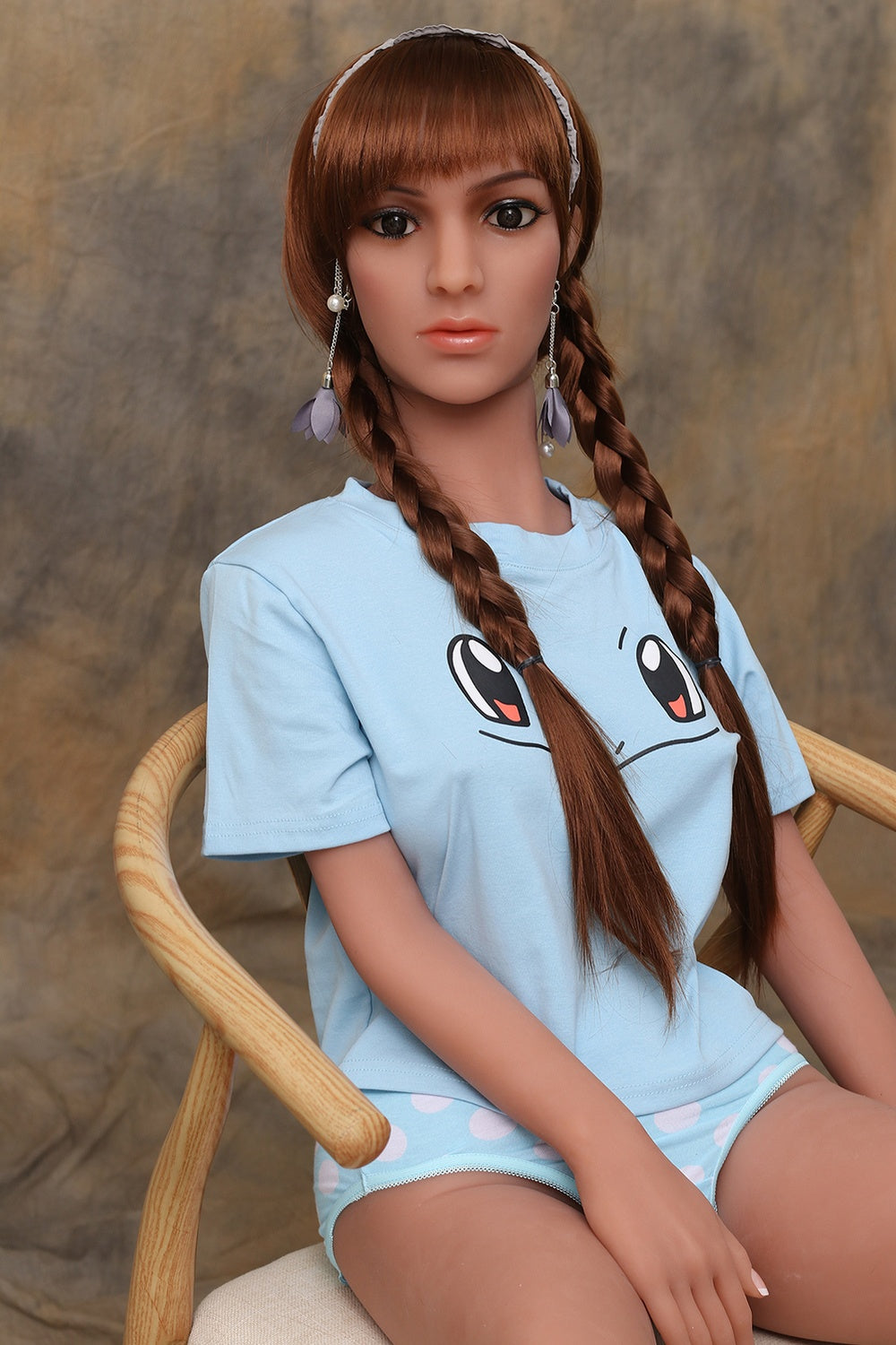 148cm/4ft10 Latina Medium Breast TPE Sex Doll Edith #9