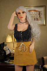158cm/5ft2 C-Cup European Blonde Lifelike TPE Sex Doll Heidi #44
