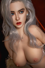 164cm/5ft5 Hybrid Sex Doll with ROS Silicone Head Violette #M12
